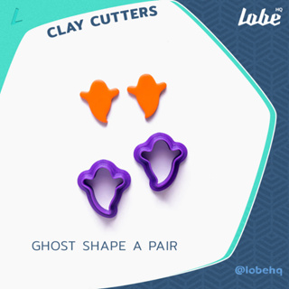 Ghost Shape A Pair Clay Cutter/ Clay Tools/ Polymer Clay Cutter/ แม่พิมพ์กดดินโพลิเมอร์รูปทรงผีน้อยเซ็ท A