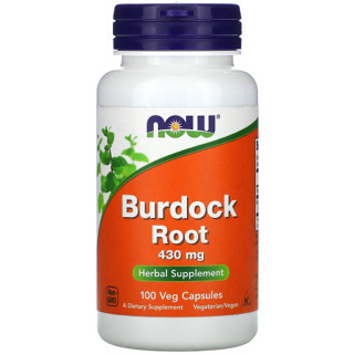 รากโกโบ NOW Foods, Burdock Root, 430 mg, 100 Veg Capsules