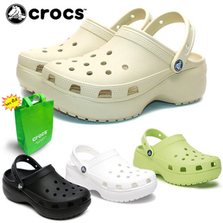 CROCS Classic Platform Clog รองเท้าคร็อคส์รุ่นฮิตได้ทั้งชายหญิงรองเท้าแตะ รองเท้าหัวโต รองเท้าผู้ใหญ่