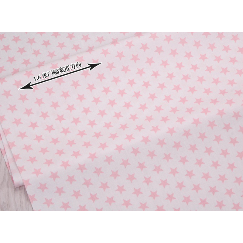 ผ้าคอตตอน 100% ทอทวิล ผ้าเมตร สีพื้น ลายจุด ลายดาว หน้ากว้าง1.6 เมตร