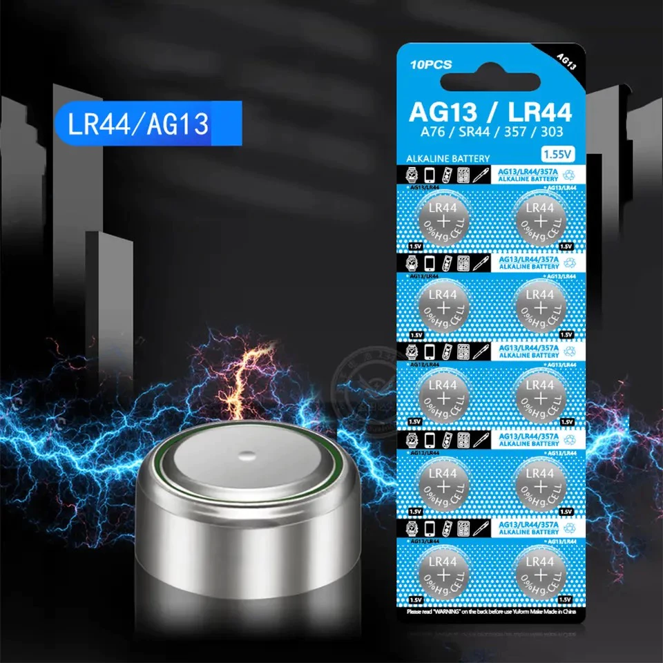 ถ่านกระดุม AG13/LR44 1.5V คุณภาพดี ราคา10ก้อน/แพ็ค