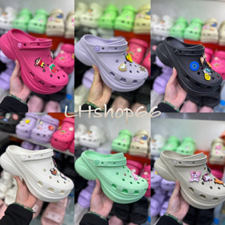 รองเท้า Crocs Flog AA รุ่นที่ออกมาใหม่ ความสูง 5-6cm น้ำหนักเบาราคาถูกมีหลายสีให้เลือก size W5-W9 สินค้ามีพร้อมส