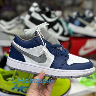 รองเท้าผ้าใบ N (พร้อมส่ง) AIR JORDAN 1 LOW TRUE BLUE