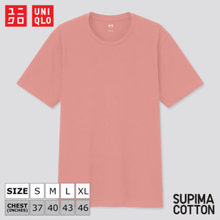 เสื้อยืดแขนสั้น Uniqlo Supima Cotton - 12 Pink