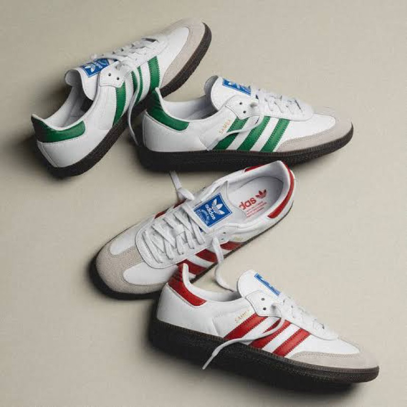 adidas Samba OG originals 7.5 UK  แถบสีแดงรองเท้า อดิดาส ของแท้ล้านเปอร์เซ็นต์💯 พร้อมส่ง