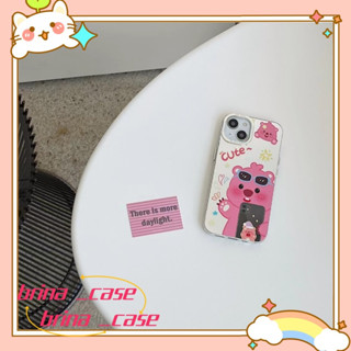 ❤️ส่งของขวัญ❤️ เคสไอโฟน 11 12 13 14 Pro Max การ์ตูน ความนิยม แฟชั่น เรียบง่าย ความนิยม ฤดูร้อน Case for iPhoneป้องกันการ