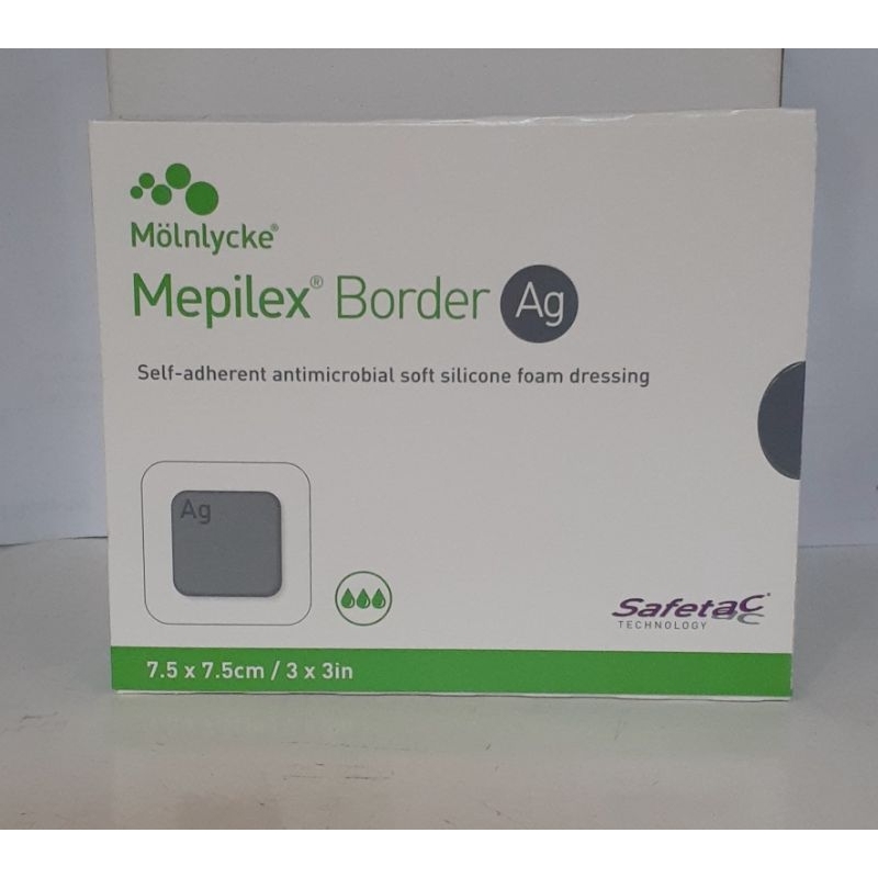 Mepilex Border AG ขนาด7.5×7.5cm(ราคาต่อแผ่นครับ)