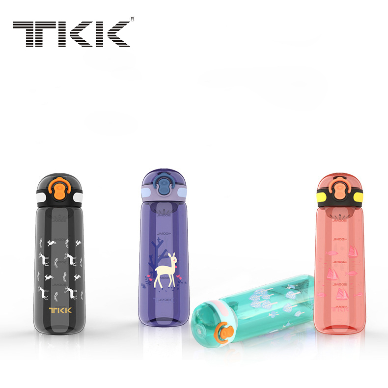 TKK ขวดน้ำ ขวดน้ำเด็กไปโรงเรียน กระบอกน้ำพกพา ขวดน้ำน่ารักๆ ขวดน้ำยกดื่ม วัสดุTritan 350ml/500ml