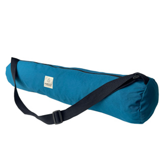 100% Cotton Canvas Yoga Mat Bag Aegean Blue กระเป๋าเสื่อโยคะผ้าแคนวาสคอตตอน 100% สีฟ้าน้ำทะเล