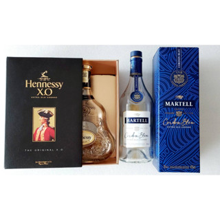 ขวดใส่เหล้า ขวดเหล้าเปล่า Set 2ชุด Hennessy XO,Martell Cordon Bleu,Martell XO 70CL