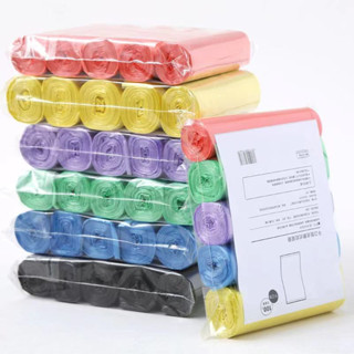 (คละสี) !!! ถุงขยะ พกพา ถุงขยะม้วนแพค 100 ใบขนาด 45×50 1แพ็ค5ม้วน เนื้อเหนียว