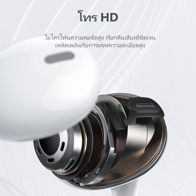 BASIKE หูฟัง หูฟังอินเอียร 3.5mm แบบมีสาย หูฟัง 3.5mm Jack for Samsung Oppo HUAWEI หูฟังใช้สาย ของแท้100% earphone