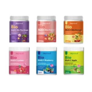 (1กระปุก) วิตซีถัง Bio Multi C Mix มี 6 รสให้เลือกขนาดบรรจุ กระปุกละ 250,000 mg.