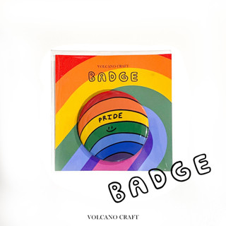 เข็มกลัดขนาด 4.4 cm - Badge (Rainbow)