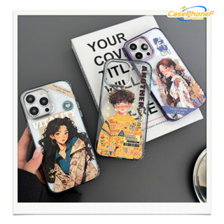 ✨ส่งของขวัญ✨เคส for iPhone 11 14 Pro Max Case for iPhone 12 13 ป้องกันการตก การป้องกัน โปร่งแสง ระดับสูง เรียบง่าย