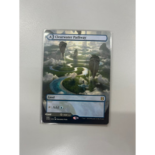 การ์ด MTG Clearwater Pathway Land Magic the Gathering EDH รุ่น ZNR สภาพ Nm