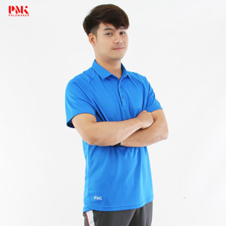 เสื้อโปโลกีฬา Flexible Poly Athletics สีฟ้าสปอร์ตบลู