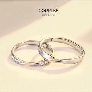 s925 Infinity Couples(Mid)  แหวนคู่รักเงินแท้  ใส่สบาย เป็นมิตรกับผิว ปรับขนาดได้