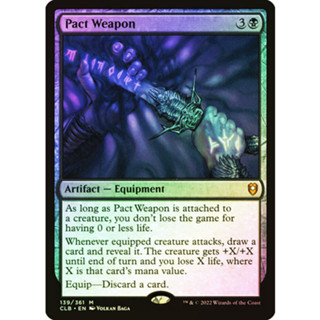 [MTG] Pact Weapon [CLB] [ARTIFACT] [MYTHIC] [FOIL] [ENG] (การ์ดเมจิค / Magic the Gathering)