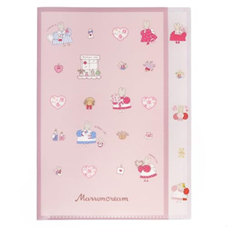 แฟ้ม Sanrio Die Cut A4 Retro Sanrio Characters MarronCream 5index file ma