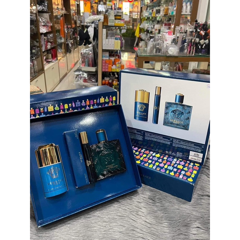 Set #Versace Eros Eau de Toilette Spring Set 3ชิ้น  🧧🧧 4990฿