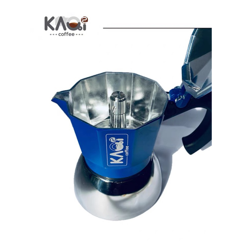 พร้อมส่ง Moka Pot KAQi  3 Cup 2022 รุ่น upgrade วาล์วเพิ่มเเรงดัน คุณภาพขั้นสุดกว่าทุกเเบรนด์ มาตรฐา