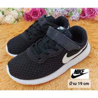 [ป้าย 19cm.] รองเท้าเด็ก Nike สีดำ ป้าย 19cm.