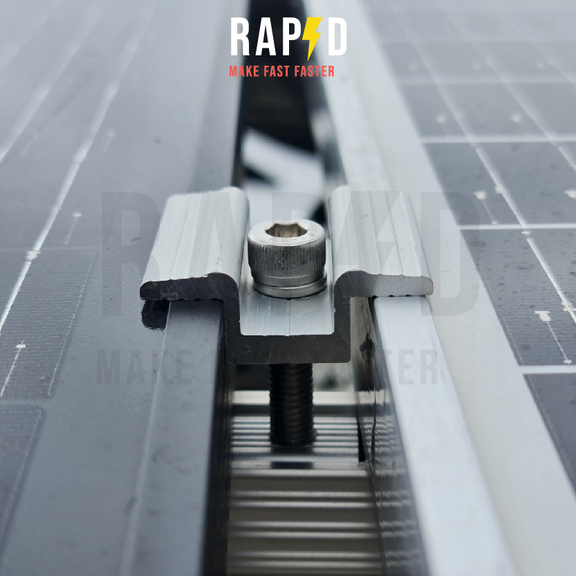 RAPD  Solar Mounting - Mid Clamp 35/40mm. ยึดกลางแผงโซล่าเซลล์ (ราคาต่อชิ้น) สินค้าคุณภาพ ส่งไว (รหัส 52211)