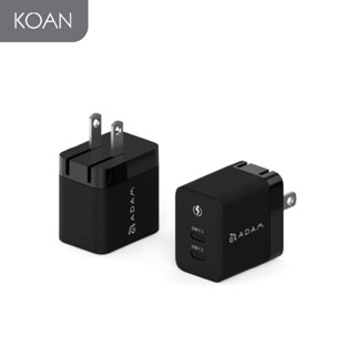 อแดปเตอร์ Adam Elements OMNIA X35C GaN 35W Dual USB-C Compact Charger - Black