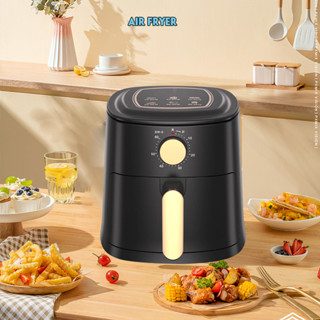 หม้อทอดไร้น้ำมัน J303 Air Fryer 4L ปุ่มควบคุมปุ่มเดียว ระบบหมุนเวียนลมร้อน 360° air fryer เครื่องทอดอัจฉริยะ