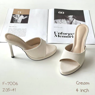 รองเท้าสตรี รองเท้าแฟชั่น ส้นสูง4นิ้ว รหัสสินค้า F-7006 NIWA SHOES