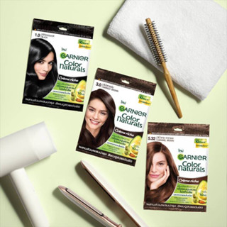 garnier hair colour การ์นิเย่ คัลเลอร์ แนทเชอรัลส์ ครีมเปลี่ยนสีผม ปราศจากแอมโมเนีย