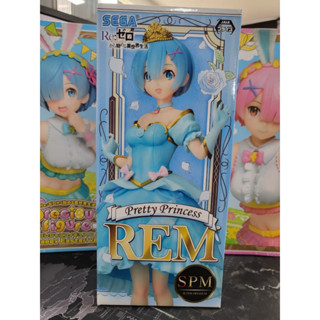 Original SPM รูปสีฟ้าสวยเจ้าหญิง Rem อะนิเมะตัวเลข Re: ชีวิตในโลกที่แตกต่างกันจาก Zero Figurine