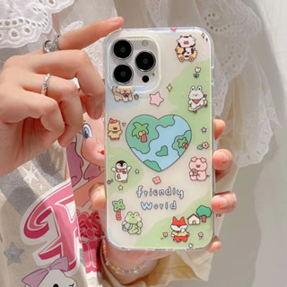 🎁ส่งของขวัญ🎁เคสไอโฟน 11 13 12 Pro Max การ์ตูน น่ารัก สัตว์ขนาดเล็ก เคส for ไอโฟน14 pro max soft case Iphone