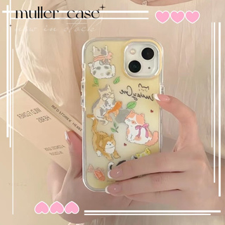 🔥สไตล์ใหม่🔥เคสไอโฟน iphone 11 14 Pro ins เล็กและสด น่ารัก แมว ป้องกันการตก เคส iphone 12 13 Pro Case for iPhone