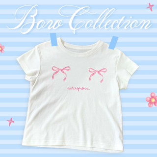 Bow Collection BABY TEE by Sistersfabric เสื้อยืดเบบี้ทีลายโบว์