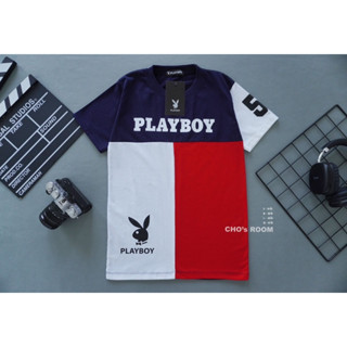 พร้อมส่ง 🙈 เสื้อยืดเพย์บอย playboy ทรีโทน สุดปัง