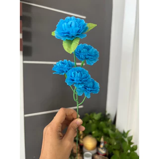 ดอกมะลิวันแม่ สีฟ้า ช่อดอกมะลิสีฟ้า ดอกแน่นๆๆสีฟ้า 1ช่อ มี5 ดอก ราคาถูกที่สุด(พร้อ่มส่ง)ช่อดอกมะลิวันแม่สีฟ้า ช่อดอกมะลิ