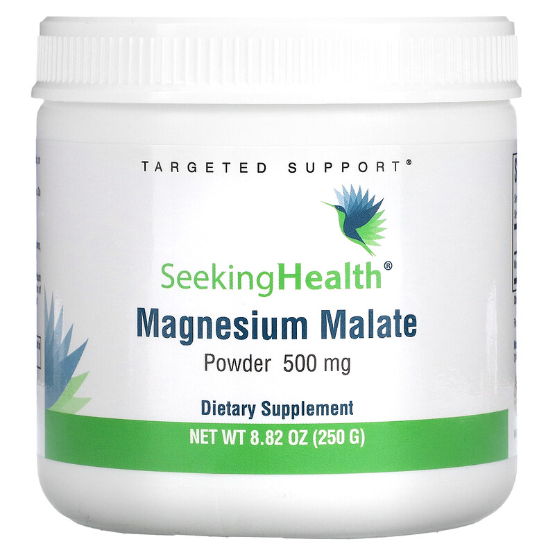 Seeking Health, Magnesium Malate Powder, 500 mg, 8.82 oz (250 g) - [EXP 11/2026]