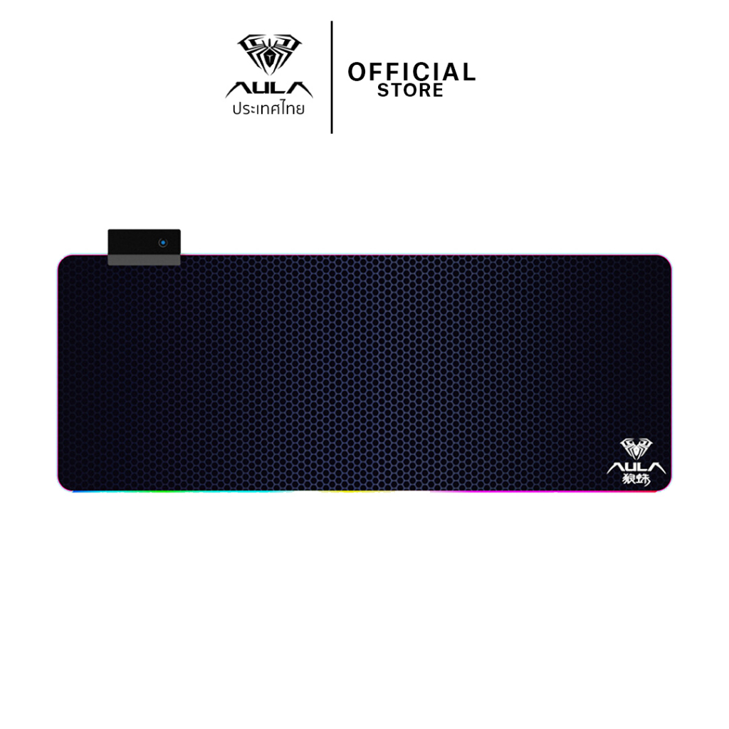 แผ่นรองเมาส์มีไฟ RGB - AULA F-X5 - MOUSEPAD GAMING