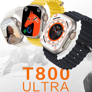 สมาร์ทวอทช์ Smart Watch T800 ultra วัดหัวใจวิ้งนับก้าว เอารูปขึ้นหน้าจอได้ หน้าจอ 45MM สมาร์ทวอท