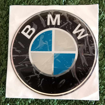 สติ๊กเกอร์เทเรซิ่นนูนวงกลม โลโก้ BMW ฟ้าขาว บีเอ็มดับบลิว ติดรถ แต่งรถ ติดดุมล้อ sticker ติดพวงมาลัย ขนาด 40/55 มม.