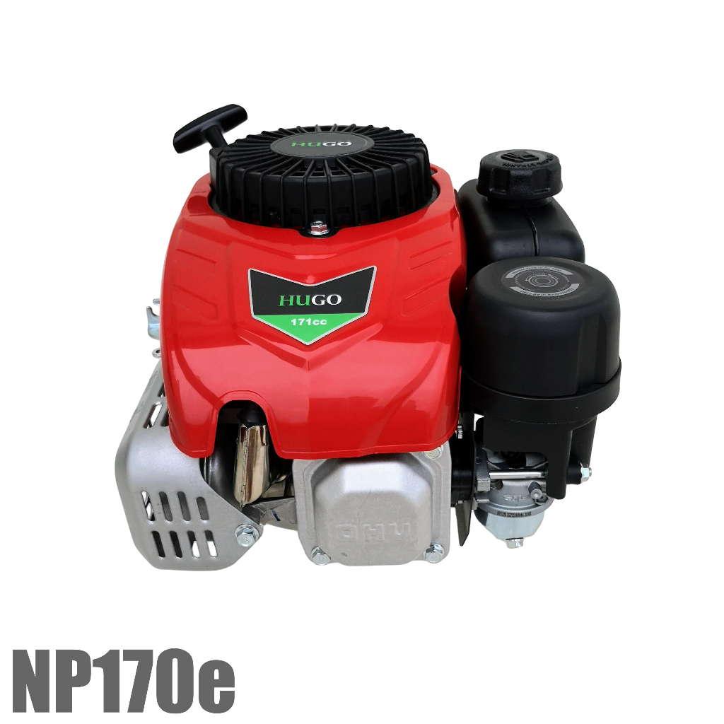 เครื่องยนต์เครื่องตัดหญ้า HUGO NP170e สตาร์ทไฟฟ้า 171cc/2.7Kw/5.5HP + HONDA 4T SAE30 4 -Wheel Lawn Mower engine