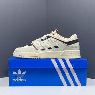 Adidas Originals Drop Step XL ข้าวขาว ลื่นสไตล์วินเทจแฟชั่นต่ำด้านบนกีฬารองเท้าลำลองแท้100%ผู้ชายผู้หญิงGW9728