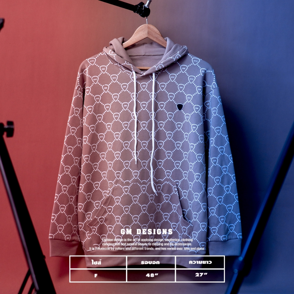 [พร้อมส่งจากไทย] namsap GM Hood Unisex ปักปิ๊กอกซ้าย เสื้อกันหนาว แขนยาว สเวตเตอร์ฮู๊ด ผ้าอินเตอร์ล็อก ใส่ได้ทั้งชายหญิง