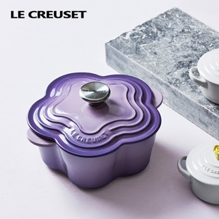 Le Creuset หม้อเหล็กหล่อหม้อสตูว์ดอกไม้หม้อซุปเสริมหม้อซุป petal 20 ซมดอกไม้