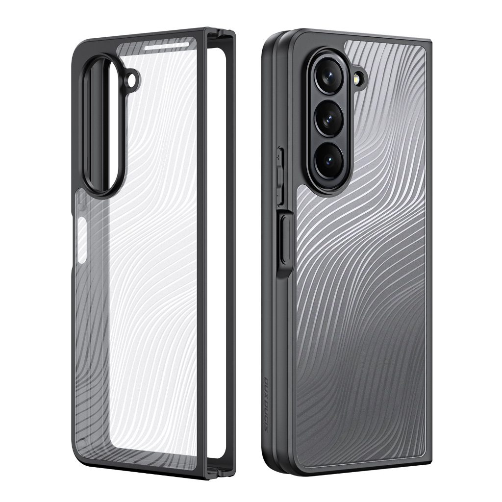 Fold5 / Fold4 Case Samsung Galaxy Z Aimo TPU+PC เคส หลังใส ขอบดำ กันกระแทก กันรอยนิ้วมือ (THพร้อมส่ง ในไทย)