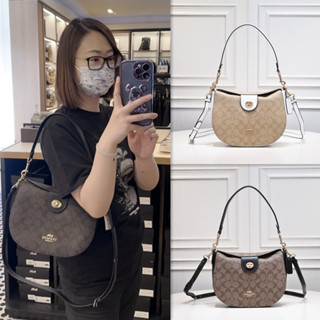 ของแท้ 💯% Coach กระเป๋าโฮโบ Ella series ใหม่  กระเป๋าสะพาย กระเป๋า Messenger ความจุขนาดใหญ่สำหรับสุภาพสตรี CH554