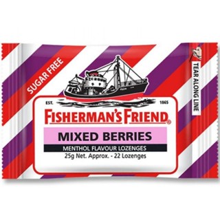 FISHERMANS FRIEND SUGAR FREE MIXED BERRIES FLAVOUR LOZENGES 2.5 G.