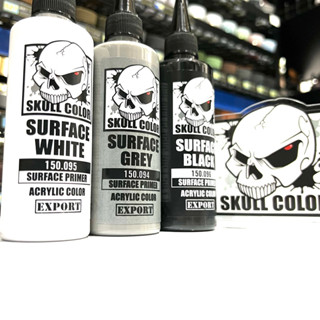 Skull Color SURFACE PRIMER 120ml เทียบเท่าเบอร์ 1000 โมเดล กันดั้ม กันพลา หุ่น รถ ทหาร สี